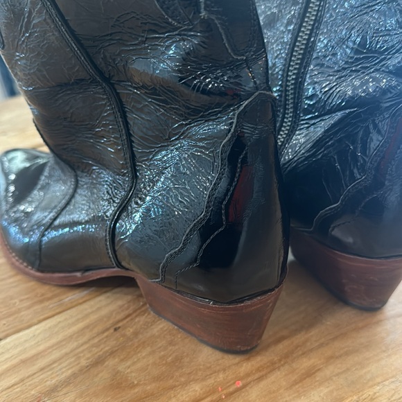 Free People Patent Leather Western Boots. 39 - Picture 2 of 4